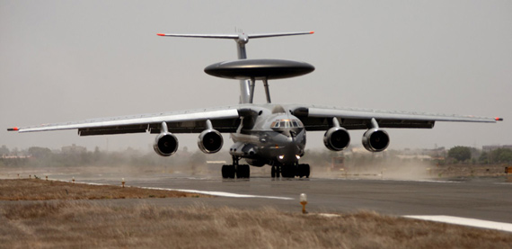 印度空軍已經(jīng)接收頭兩架A-50EI空中預(yù)警機(jī)