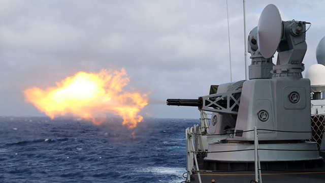 海軍柳州艦組織實戰(zhàn)背景高難科目訓(xùn)練