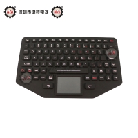 IP67防護加固耐用嵌入式軍工級硅膠鍵盤